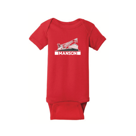 RABBIT SKINS™ INFANT SHORT SLEEVE BABY RIB BODYSUIT
